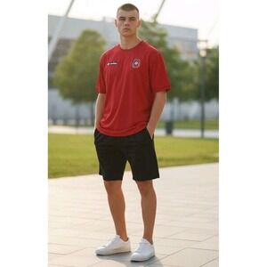 Lotto Panama Soccer Jersey Mens XL Red Nano Dry Tech Vamos Panama Football Shirt